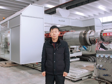 大口徑高速波紋管生產線為青州塑霸開疆拓土