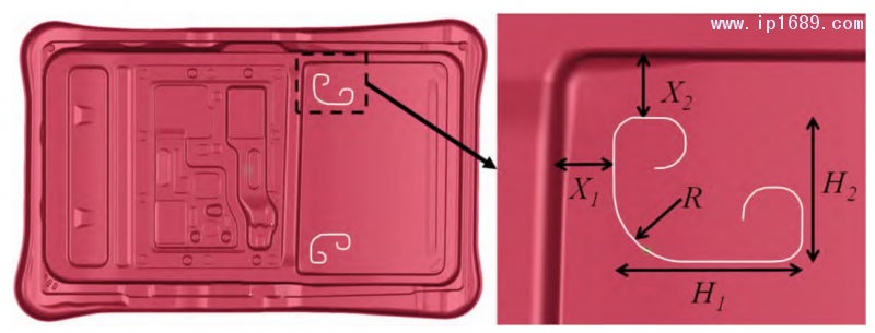 圖 5 刺破工藝的刀具結構參數