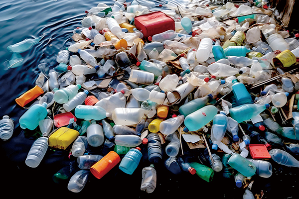 廢棄PET瓶子占比21.8%